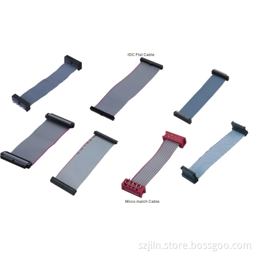 flat electrical cable 2.54mm IDC to IDC for pcb